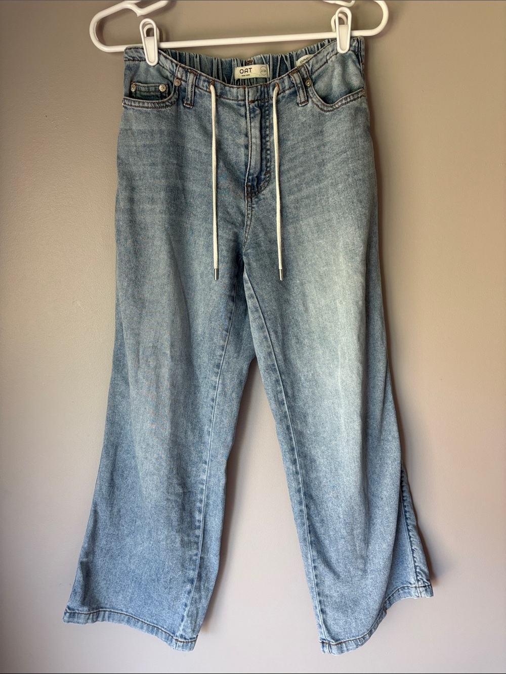 OAT New York Cloud Luxe Wide Leg Jeans